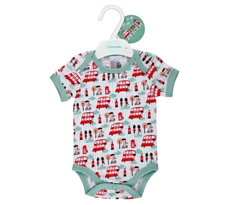 Little Red Bus baby vest
