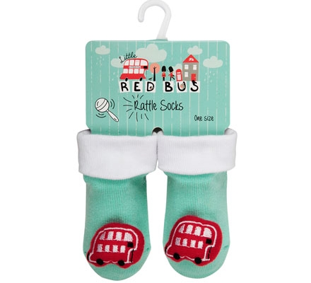 Little Red Bus baby sock